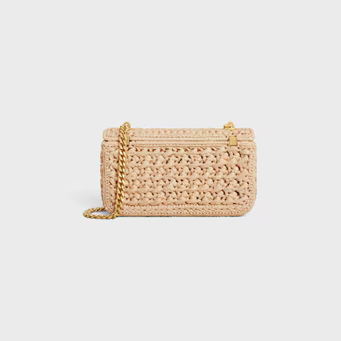 CL Straw Chain Crossbody Bag