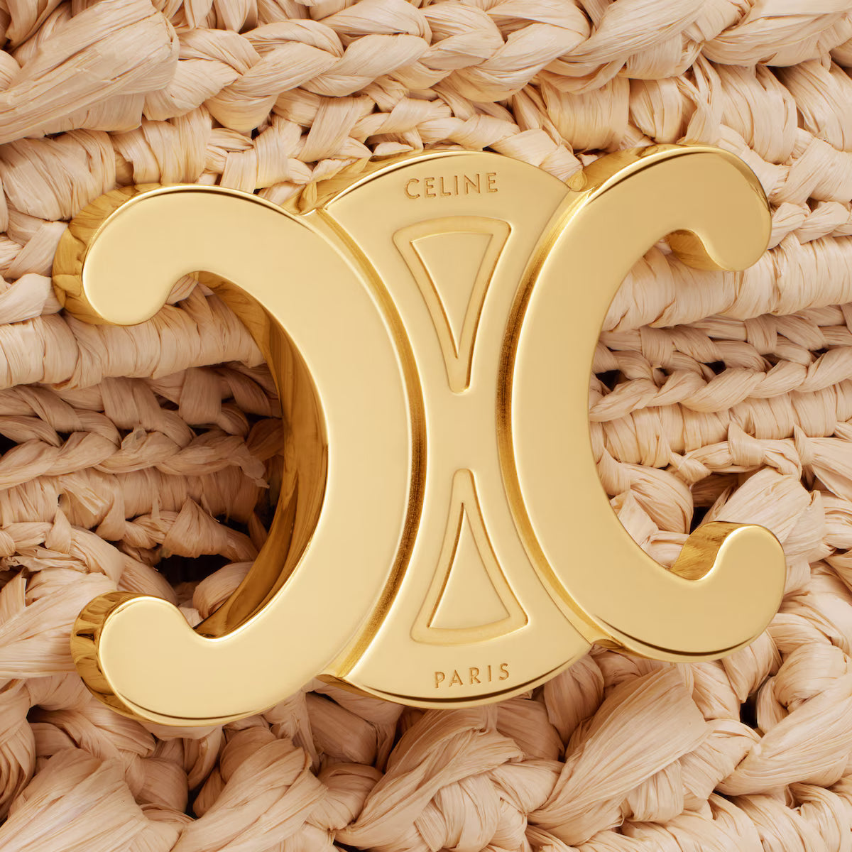 CL Straw Chain Crossbody Bag