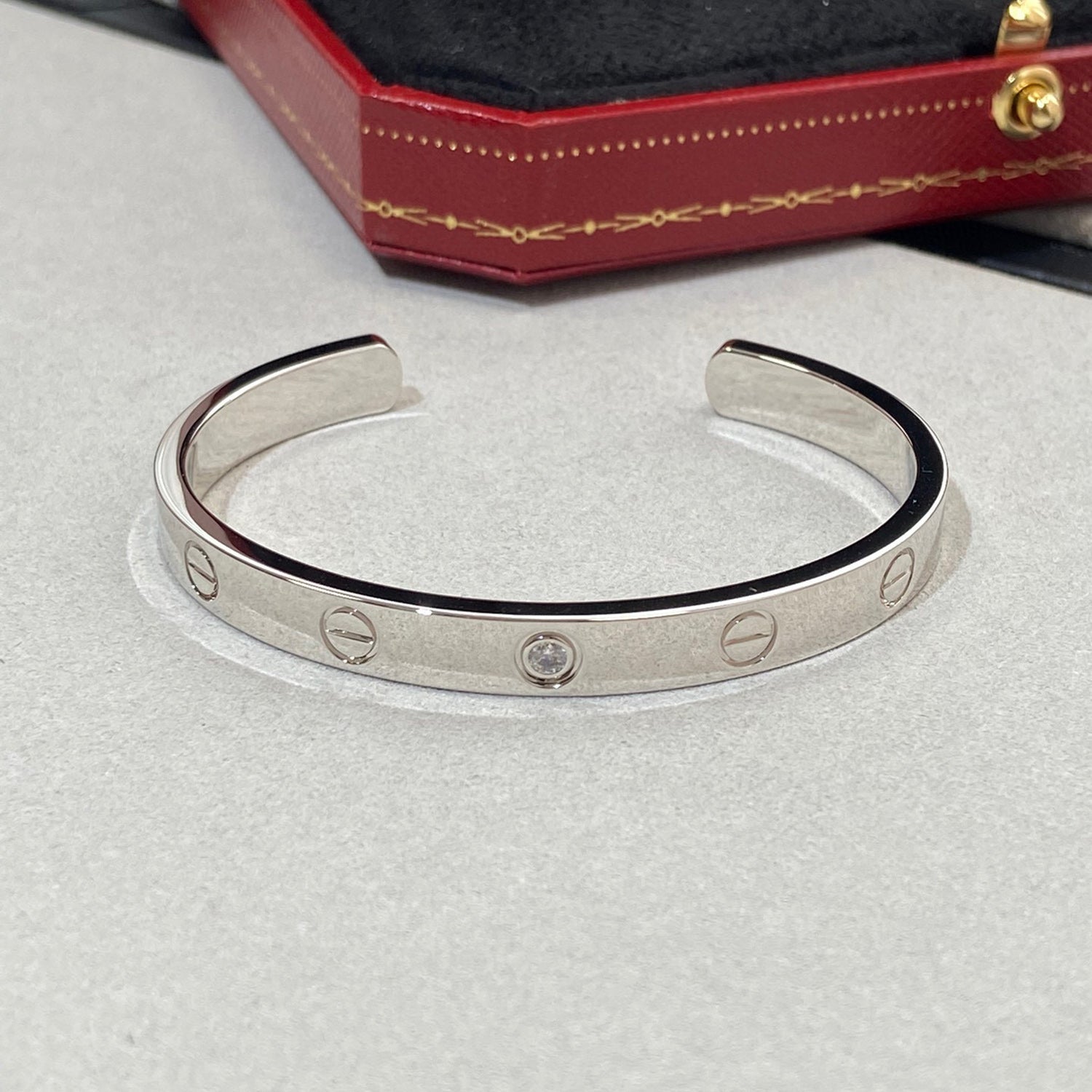 Bracelet Love Diamond Open Cuff