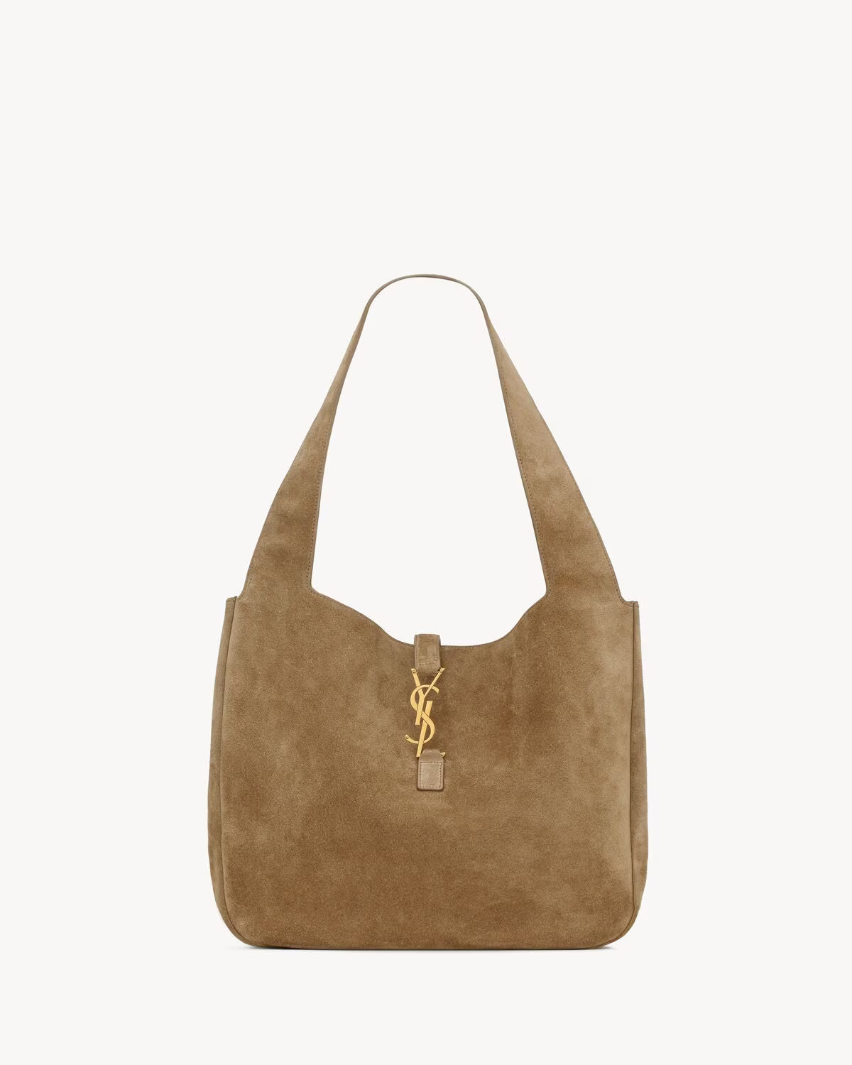 YSL Women's Brown Suede Bea Tote Bag