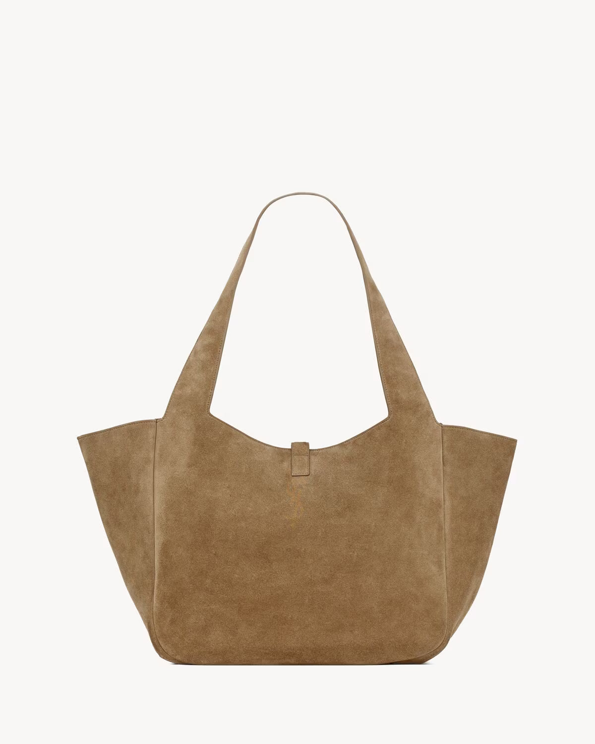YSL Women's Brown Suede Bea Tote Bag